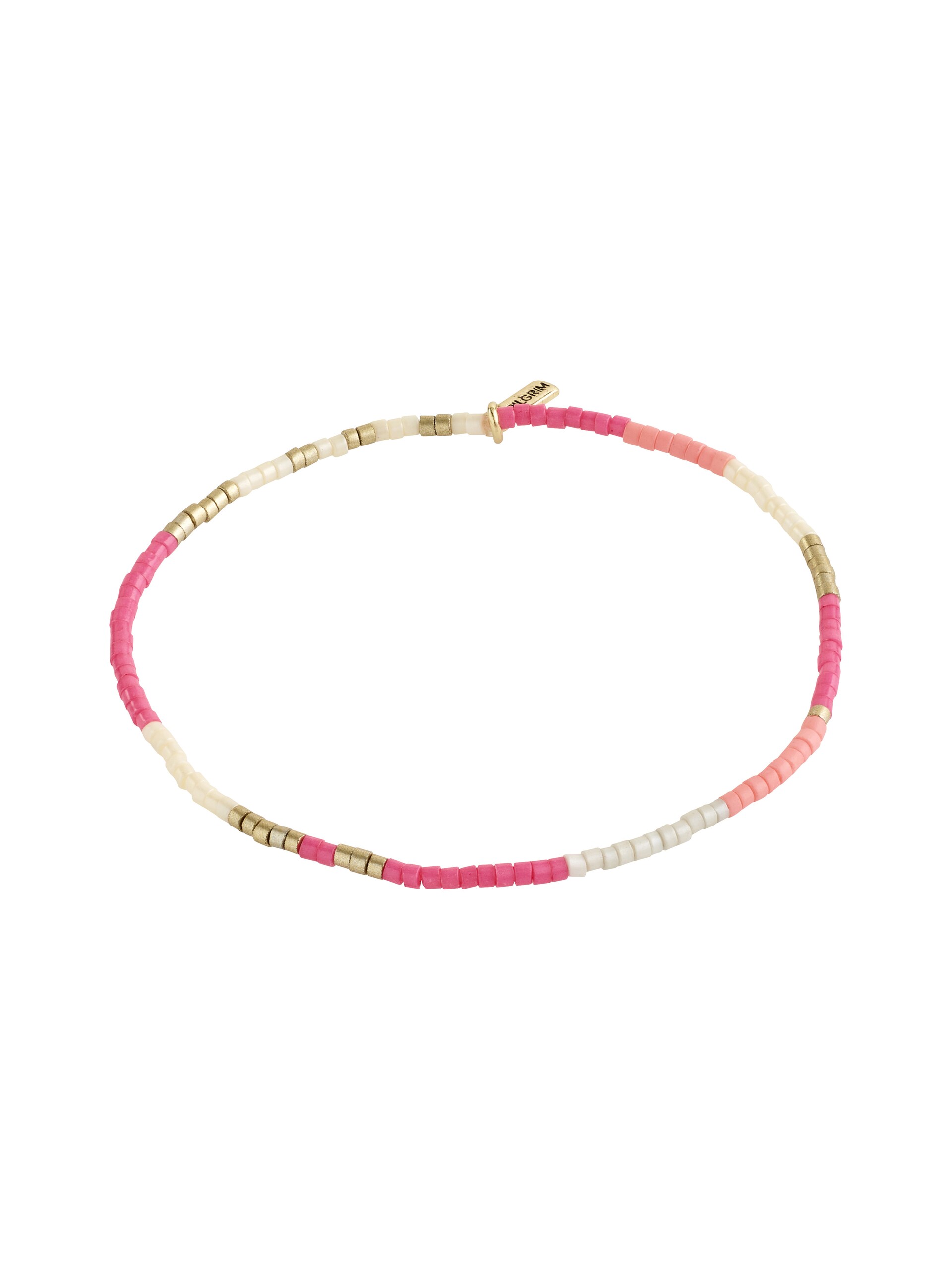 PILGRIM Armband 'Alison' guld / rosa / vit dam
