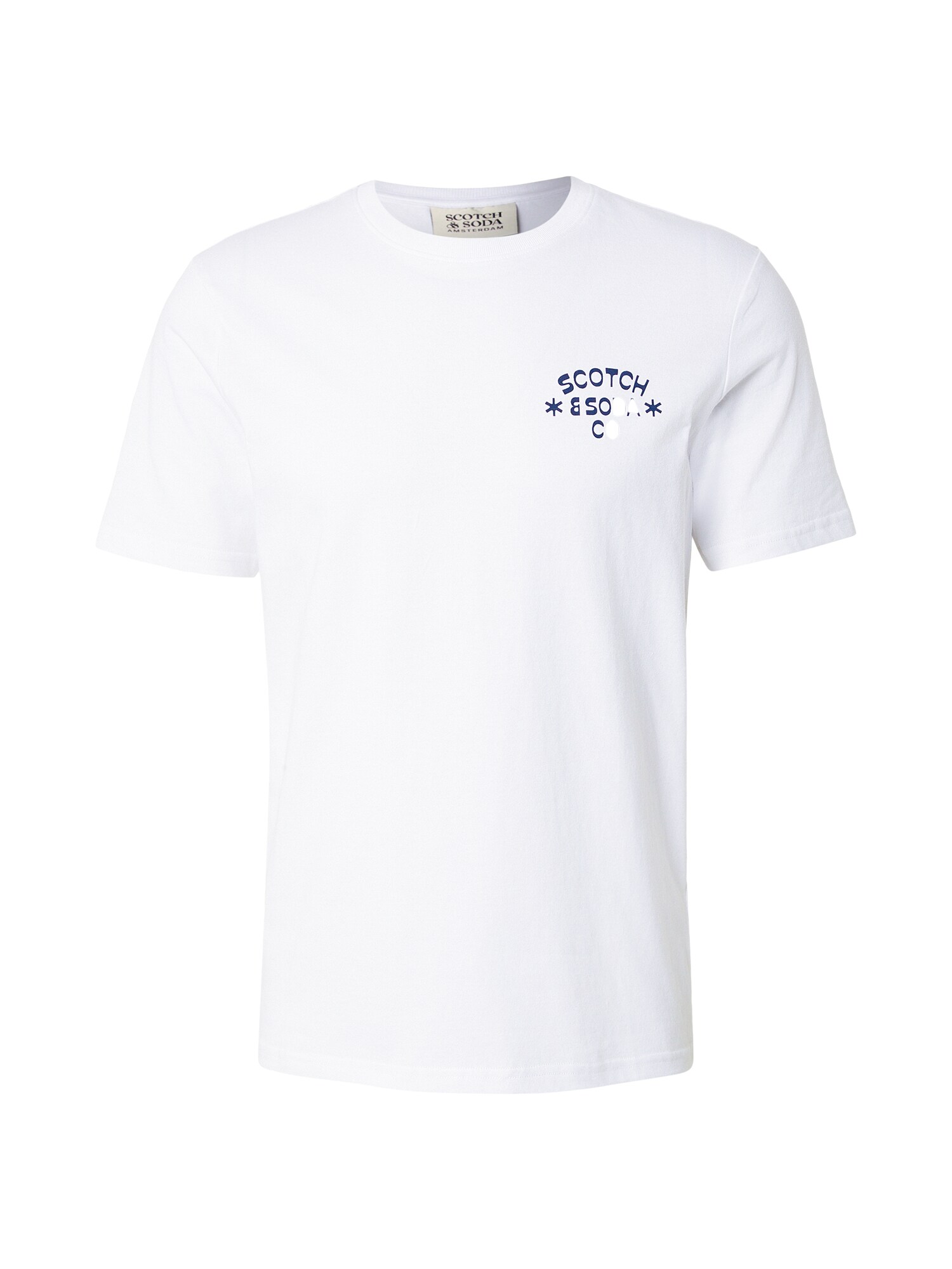 SCOTCH & SODA Tricou  albastru marin / alb