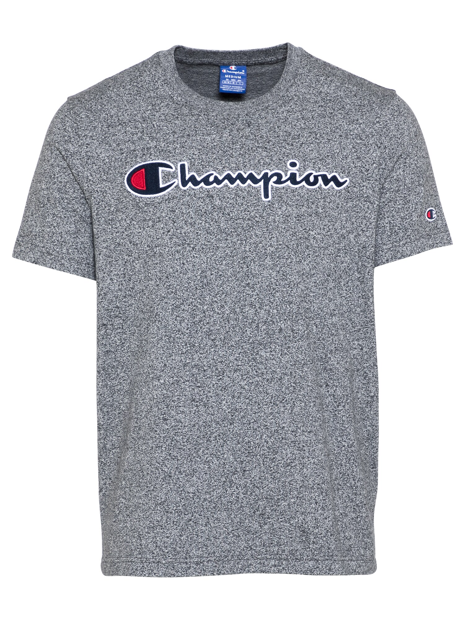 Champion Authentic Athletic Apparel Marškinėliai  pilka / antracito / tamsiai mėlyna / balta / margai raudona
