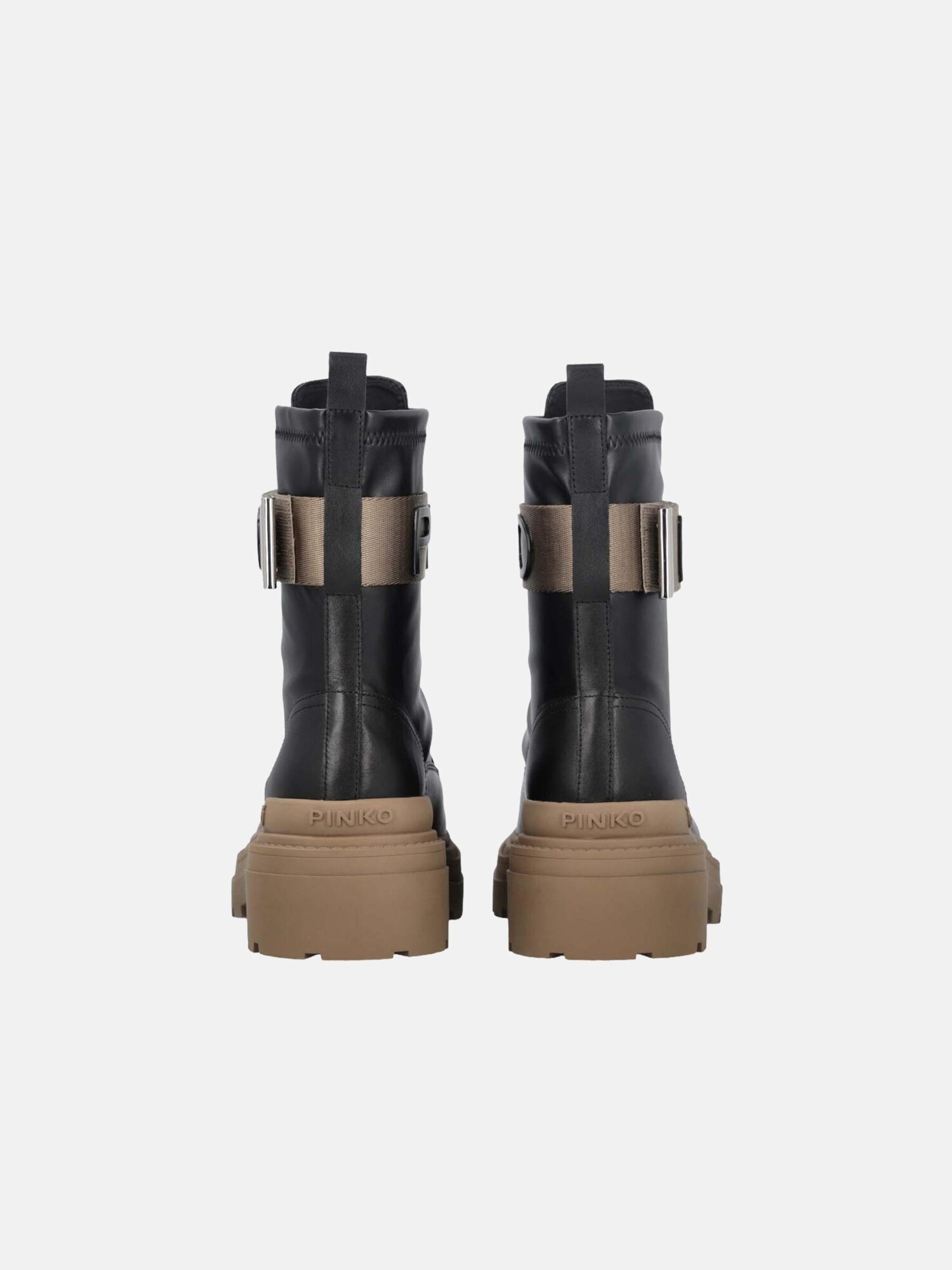 PINKO Botas 'PINKO MIA 13 ANKLE BOOT CALF LEATHER/ ST RETCH SPREADING Scarpe' negro – imagen 3
