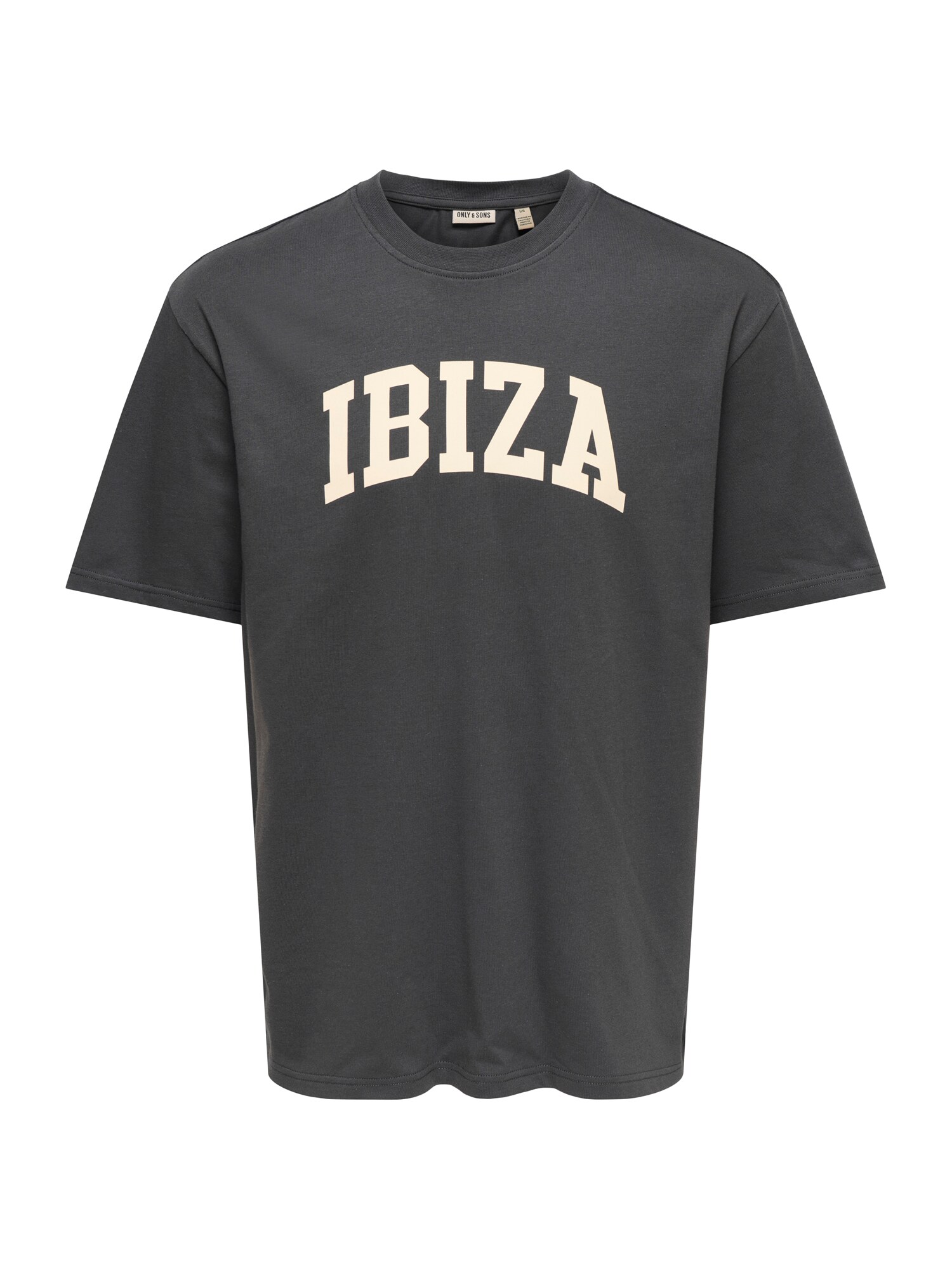 Only & Sons Tricou 'ONSRICO ISLAND'  crem / gri metalic