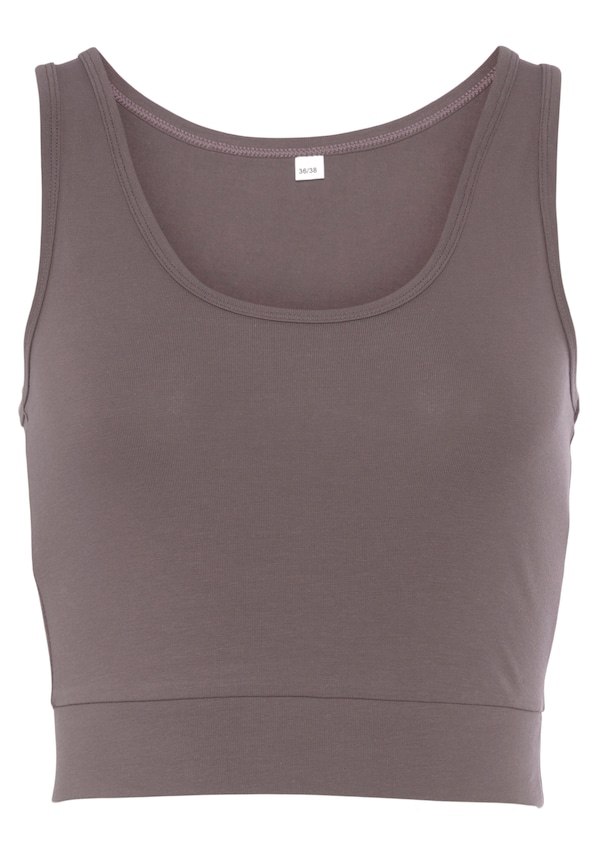 LASCANA ACTIVE, Sport top, barna, 5 kép a 9 közül