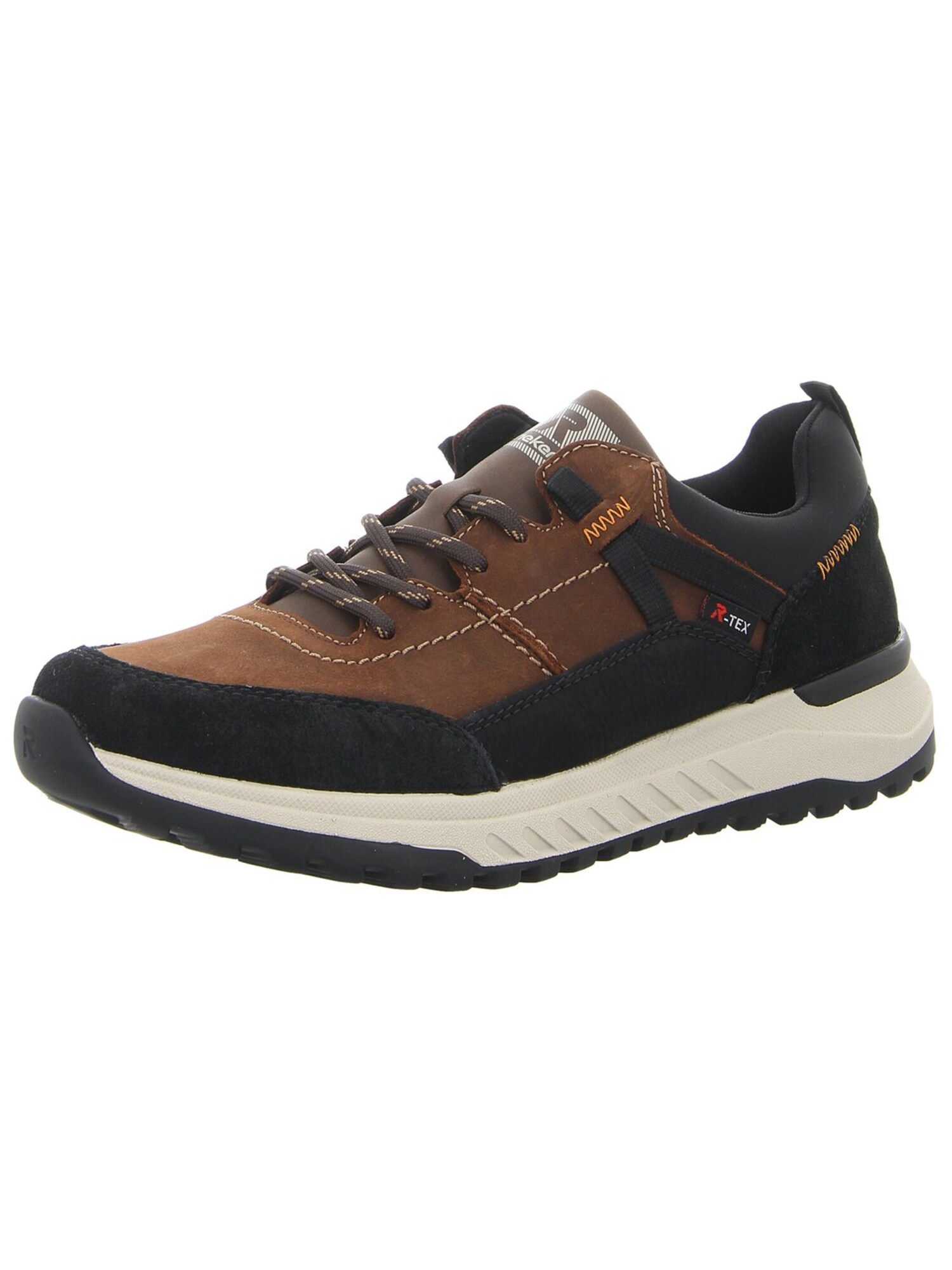 Rieker Veterschoen 'Sneaker Herren U0100-22 Leder-Mix In Braun' Bruin