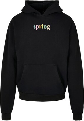 Merchcode Sweatshirt ‘Spring – Spring’ Blauw / Geel / Lila / Zwart