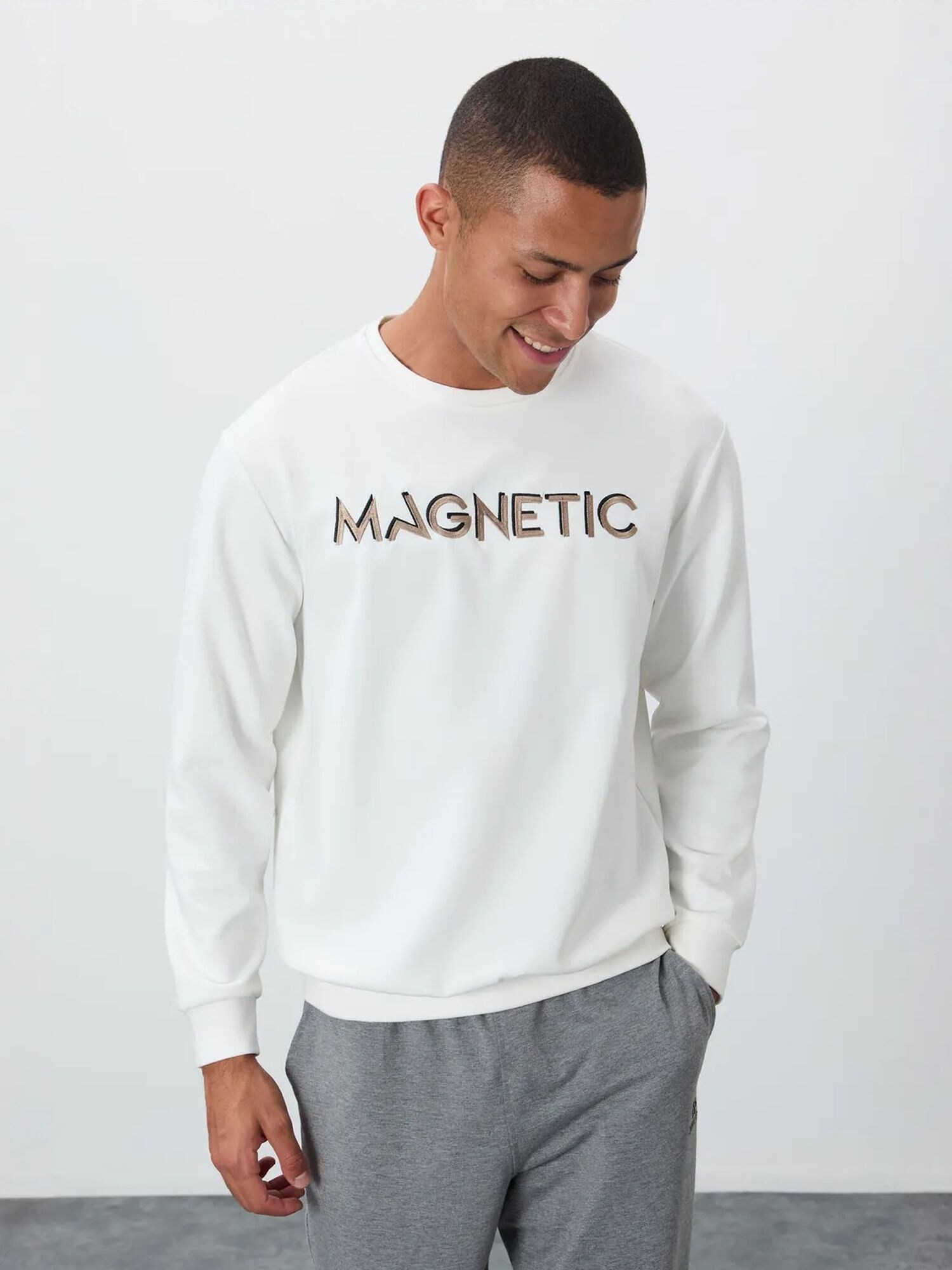 Tommy Life Sweater majica bijela