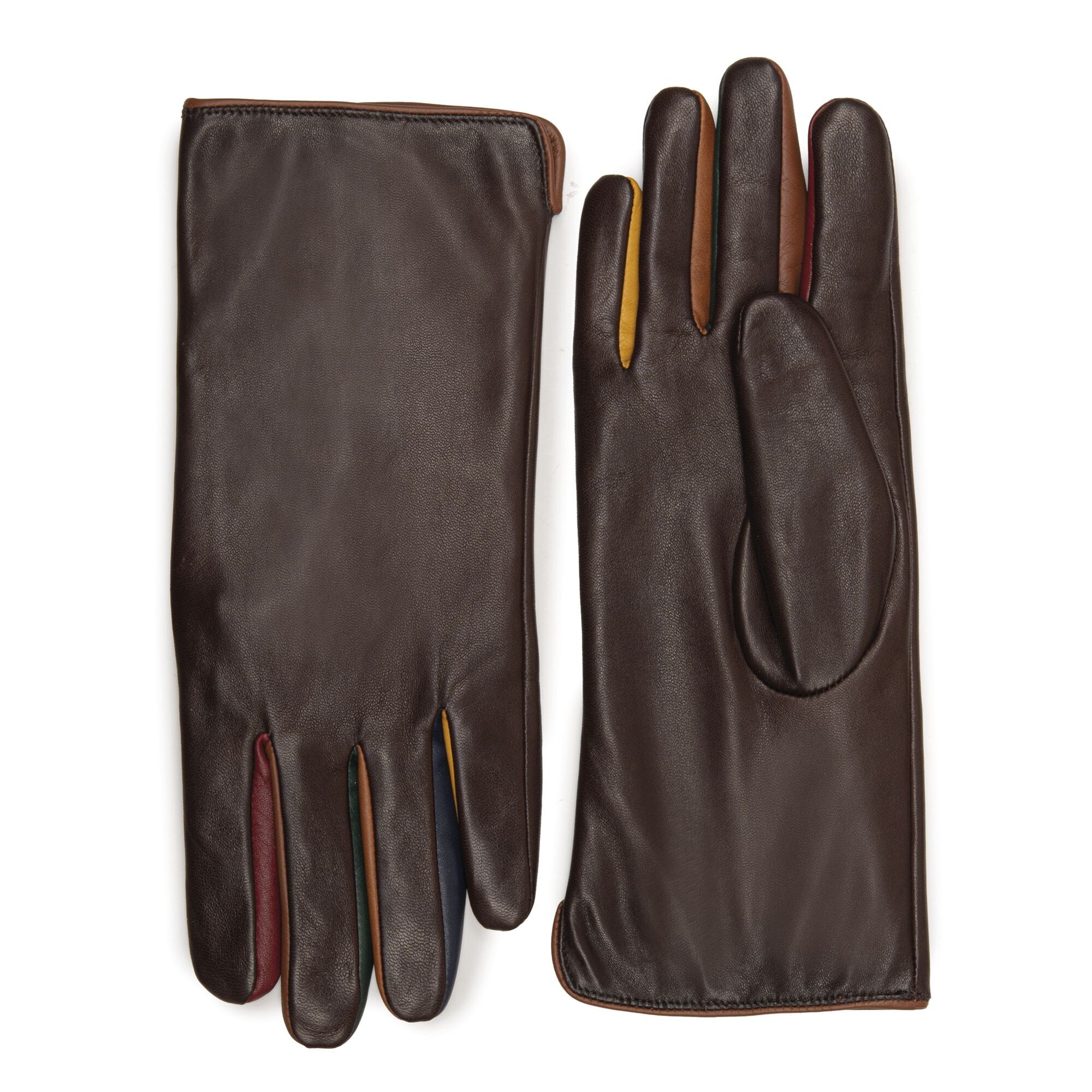 Mywalit Vingerhandschoenen Marine / Chocoladebruin / Cognac / Bordeaux