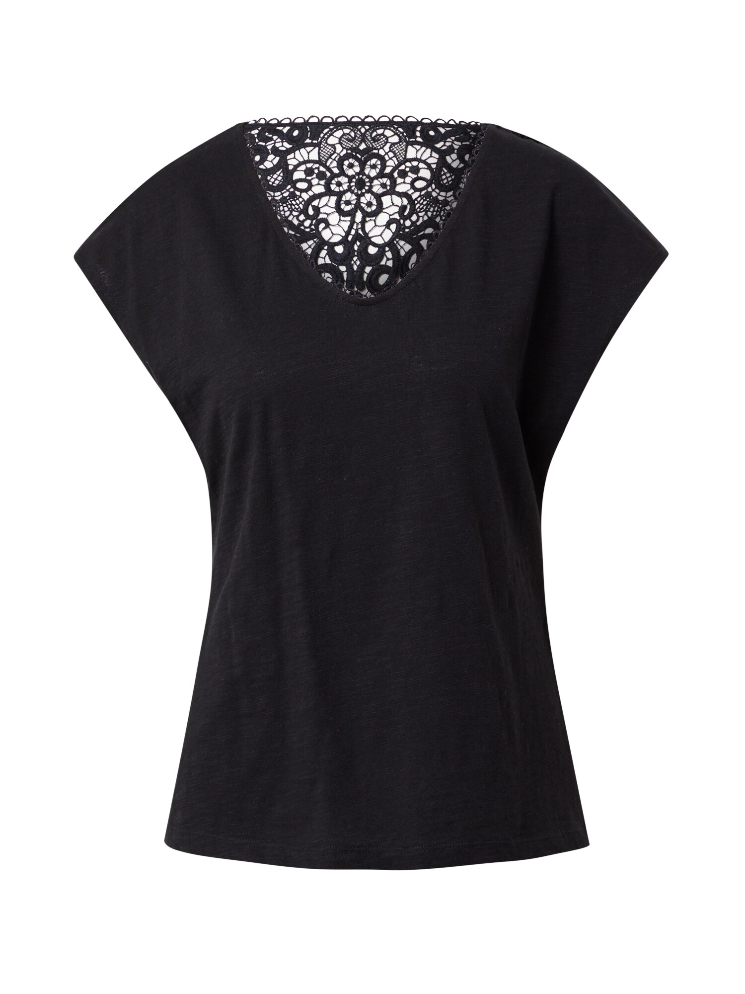 Dorothy Perkins Marškinėliai 'CROCHET'  juoda