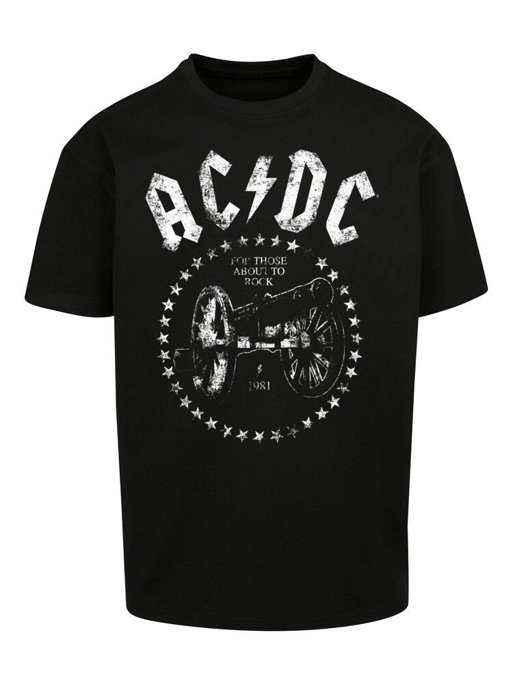 F4NT4STIC T Shirt 'ACDC ' Herren Größe 5XL schwarz / weiß