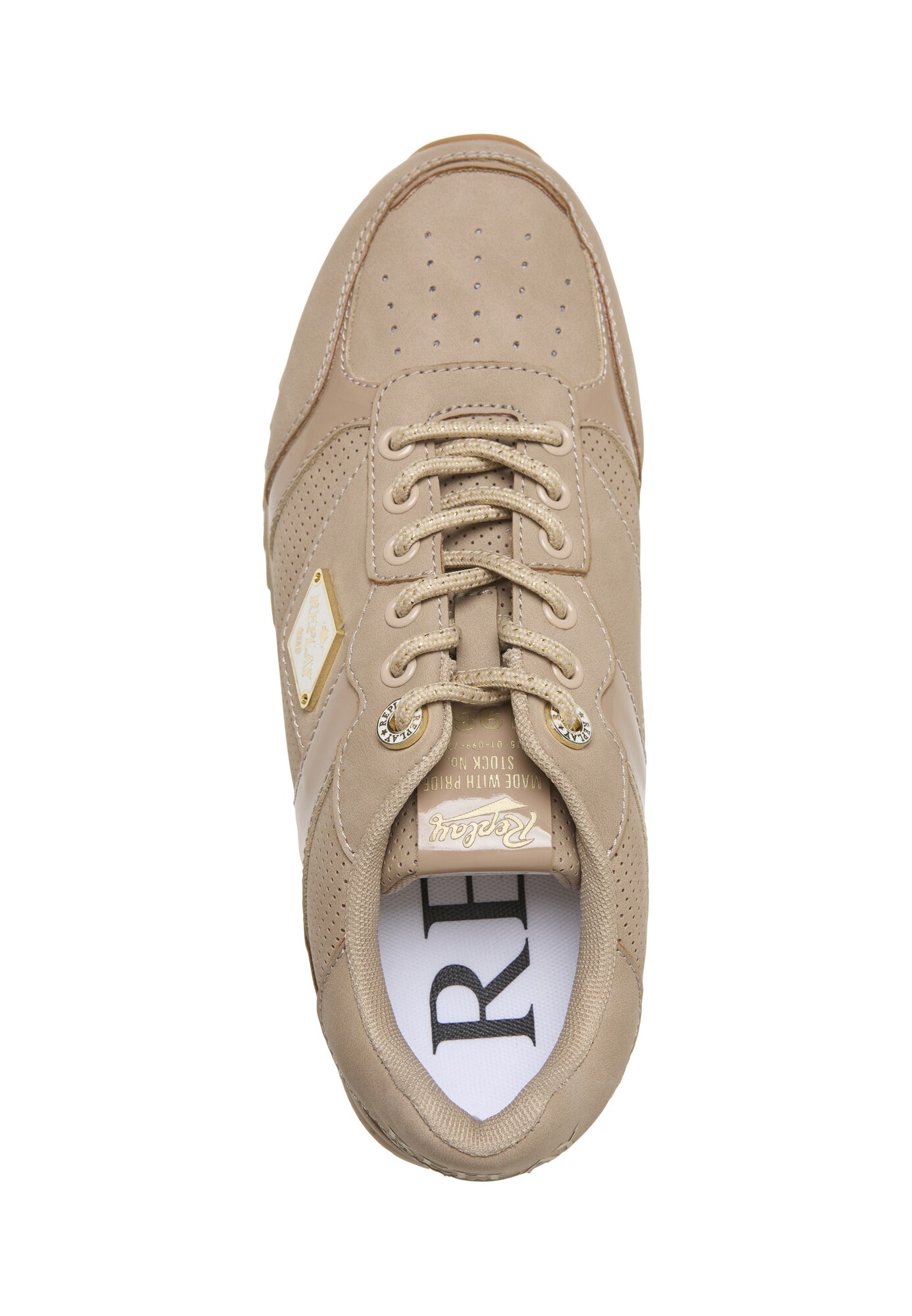 REPLAY Zapatillas deportivas bajas 'Penny Hype'  camelo / oro / blanco – imagen 4