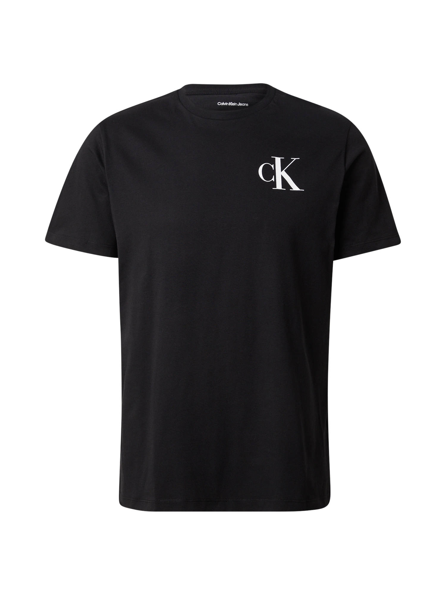 Calvin Klein Jeans Tricou  negru / alb