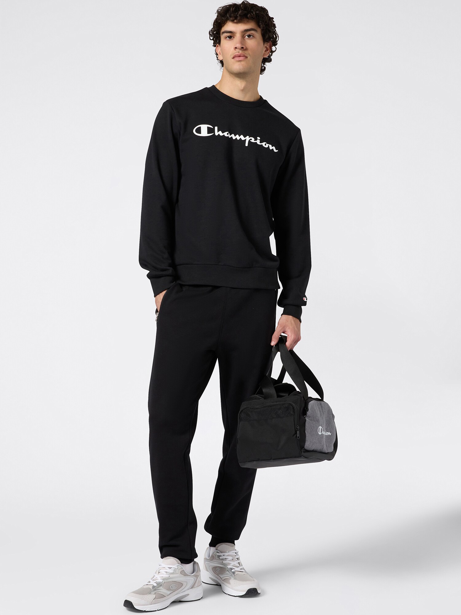 Champion Sudadera negro / blanco – imagen 20