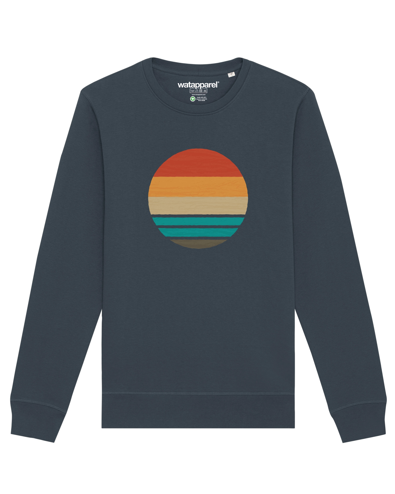 Thumbnail - Sweatshirt ' Retro Sunset Ocean '