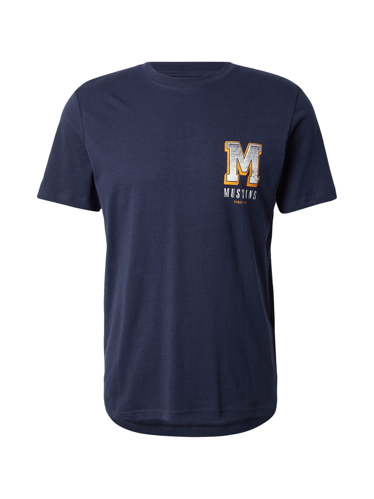 MUSTANG Tricou Style Austin  bleumarin / portocaliu / negru / alb