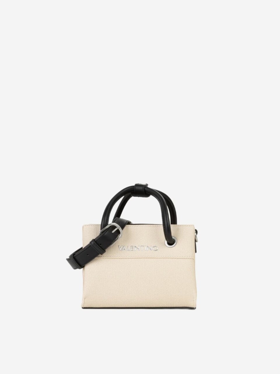 Shoppingväska 'Valentino Sac Shopping Alexia Summer Naturale / Noir'