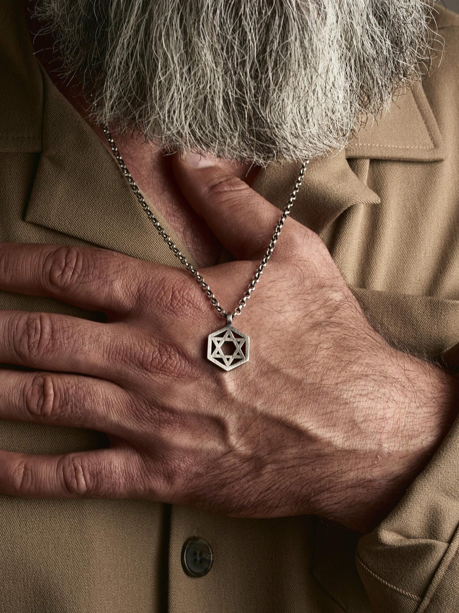 REYTEL Privjesak 'HEBREW STAR' srebro
