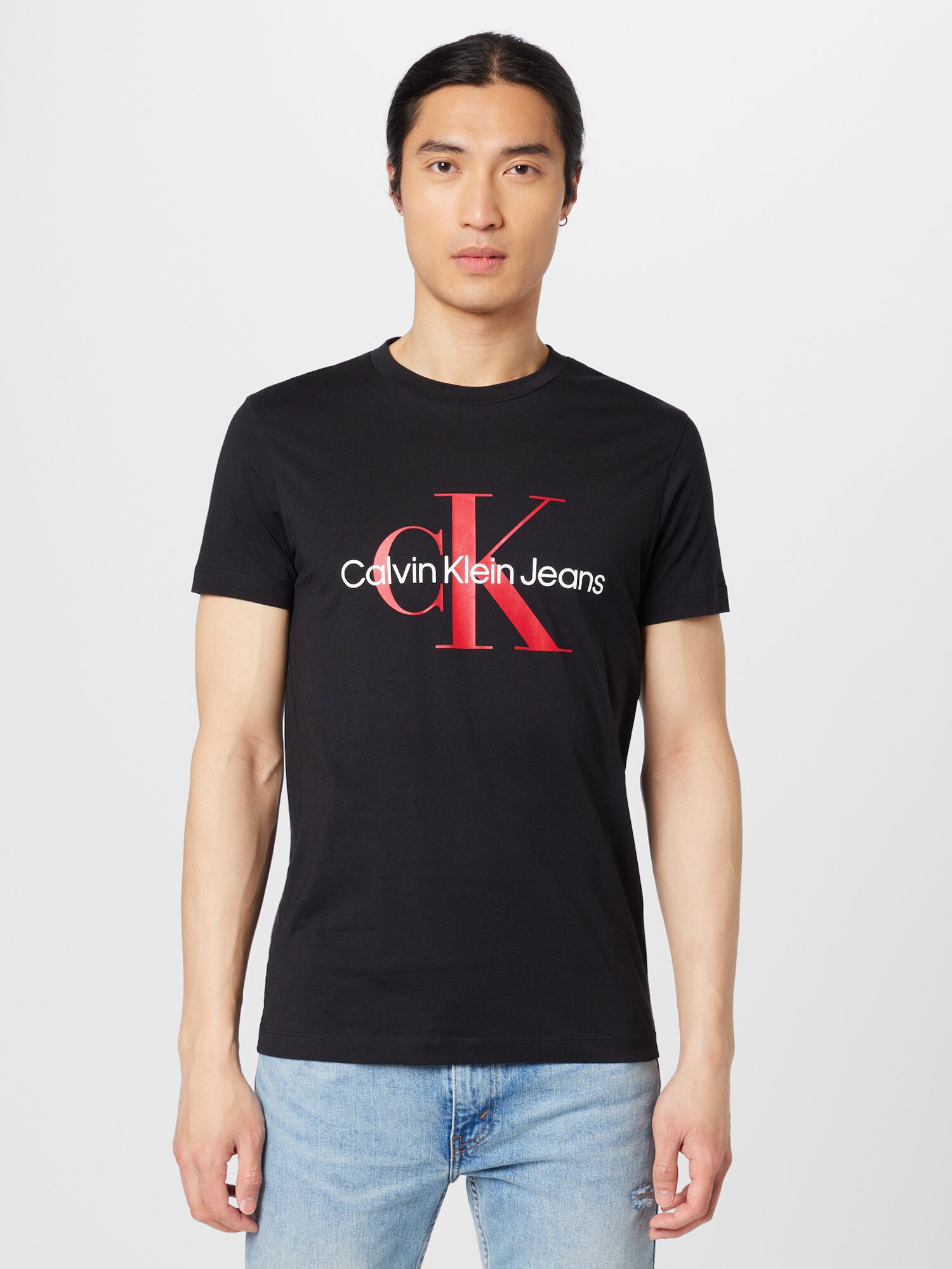 Calvin Klein Jeans Póló  piros / fekete / fehér termék 2. képe