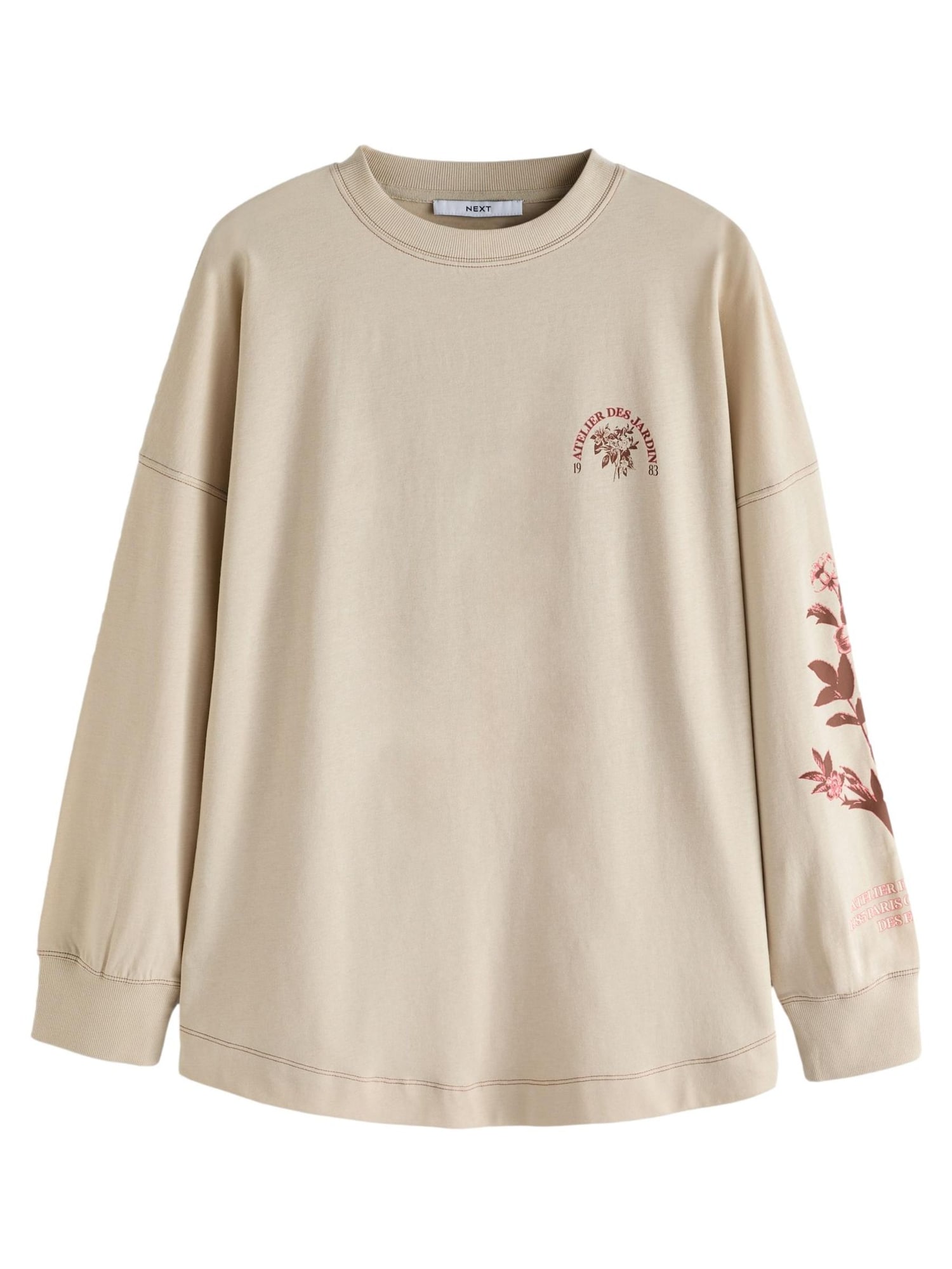 Next Tricou  maro / verde