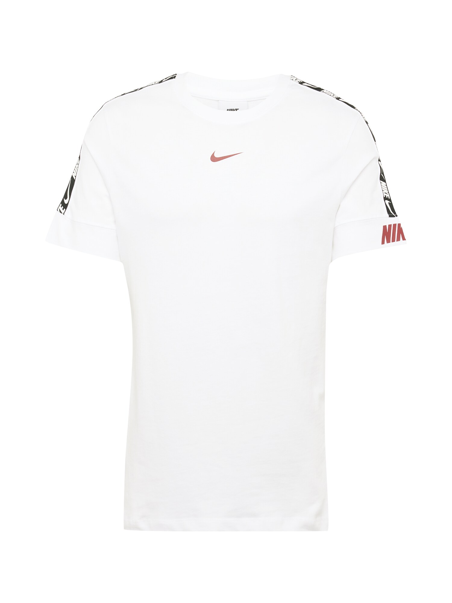 Nike Sportswear Tričko  rubínová / čierna / biela