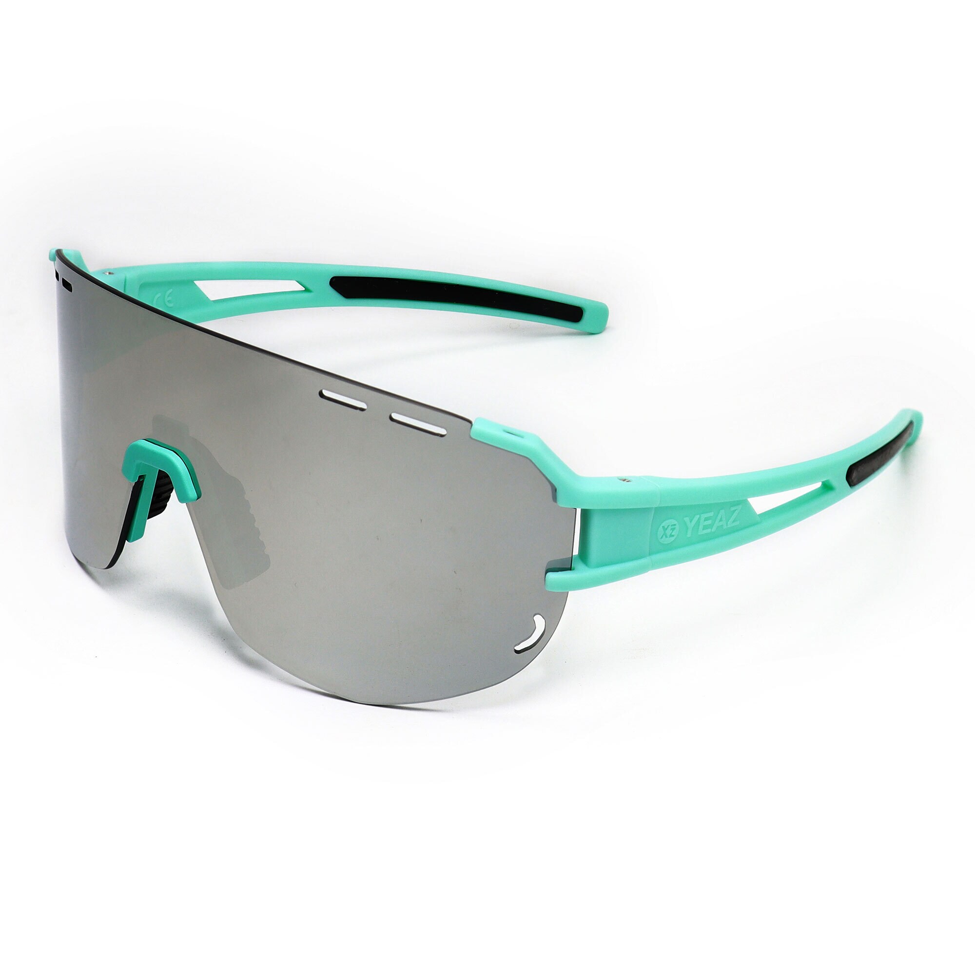 YEAZ Ochelari de soare sport  turcoaz / negru