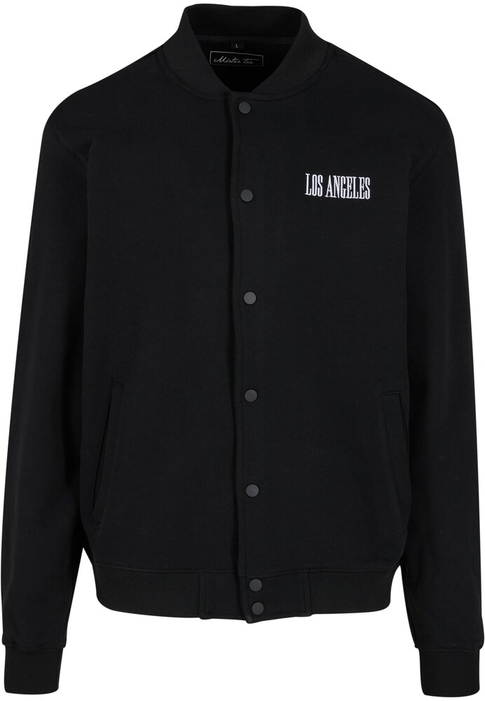 Mister Tee Übergangsjacke 'Los Angeles Heavy Tonal College' Herren Größe L schwarz / weiß