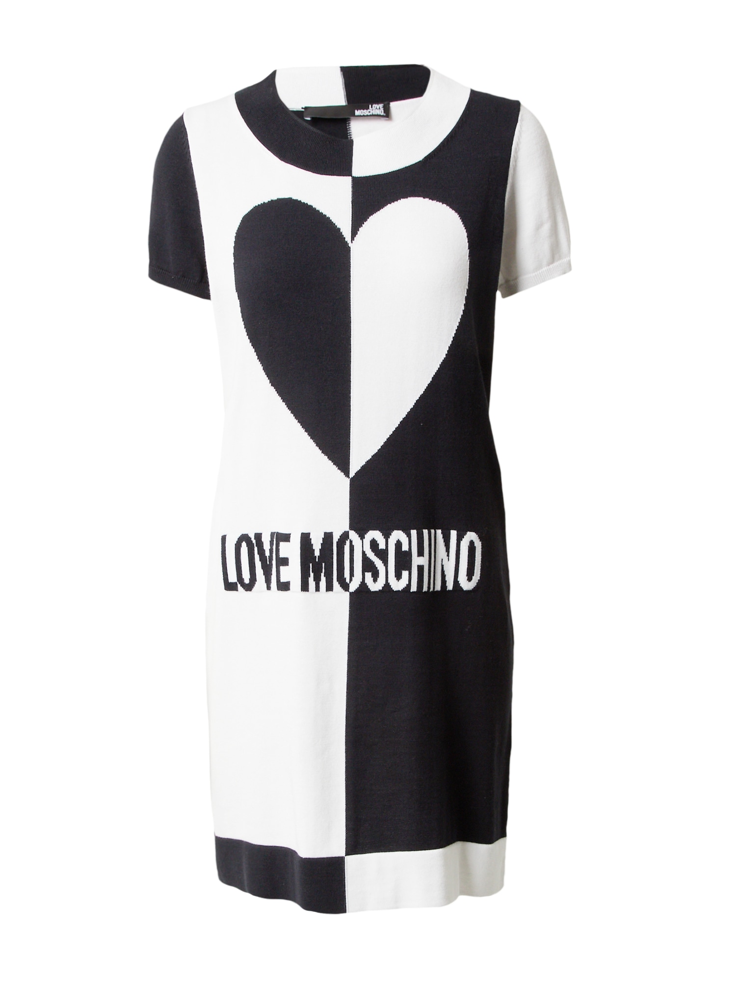 Love Moschino Рокля  черно / бяло