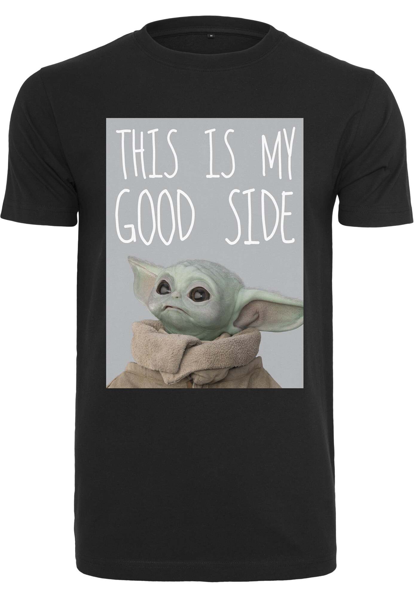 Mister Tee Marškinėliai 'Baby Yoda Good Side'  mišrios spalvos / juoda