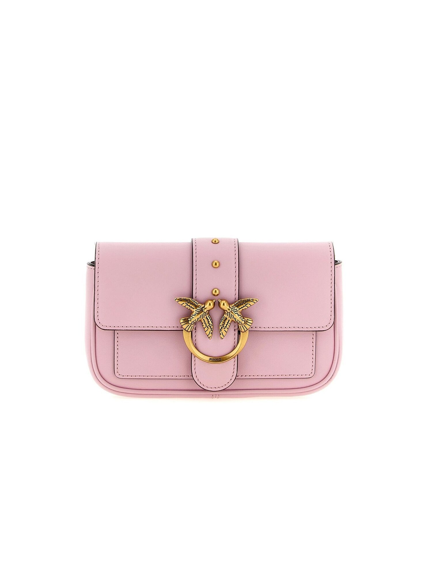PINKO Bolso de hombro 'Love One Pocket C Vitello Seta' rosa – imagen 2