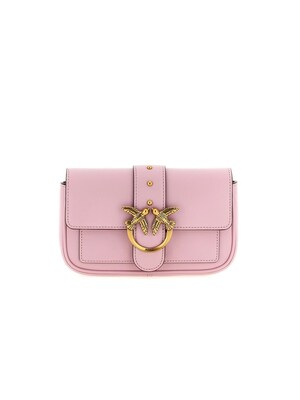 PINKO Bolso de hombro 'Love One Pocket C Vitello Seta'  rosa
