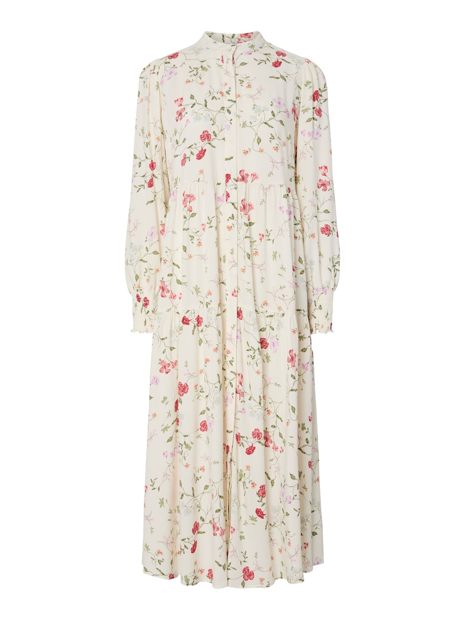 YAS Vestido 'YASAsina'  beige / verde / rosa / rojo