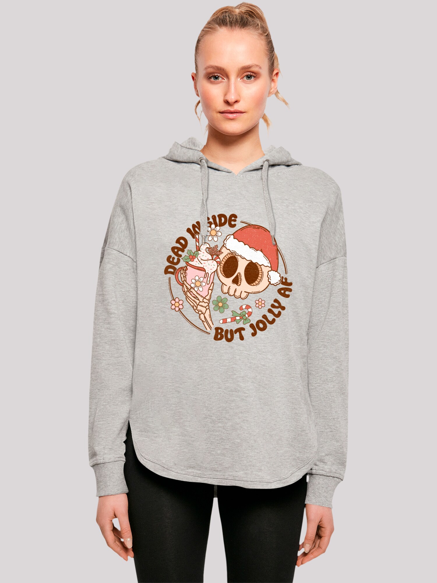 Thumbnail - F4NT4STIC Sweatshirt Dead inside but jolly AF Christmas