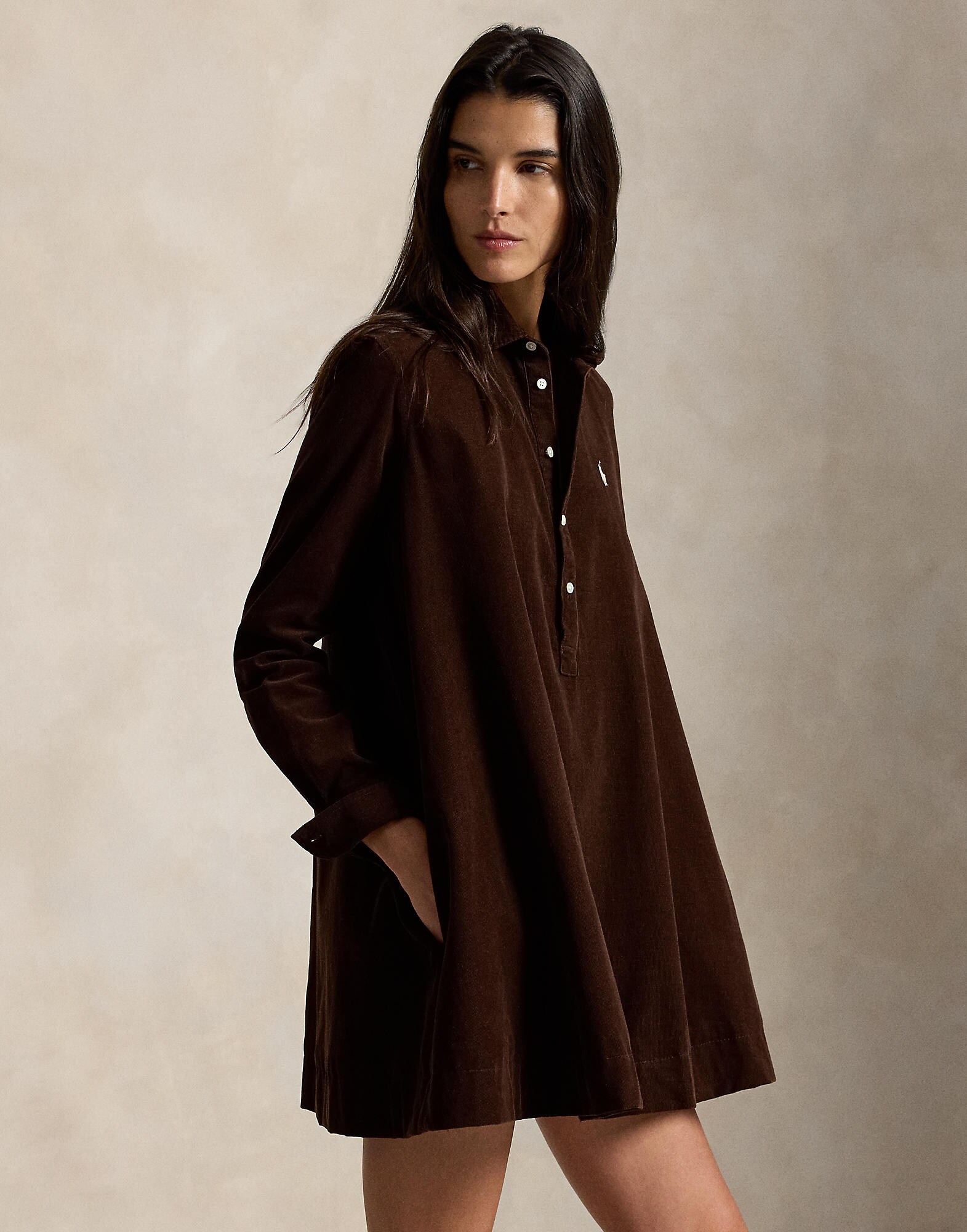 Polo Ralph Lauren Vestido '21 WALE'  marrón oscuro – imagen 4