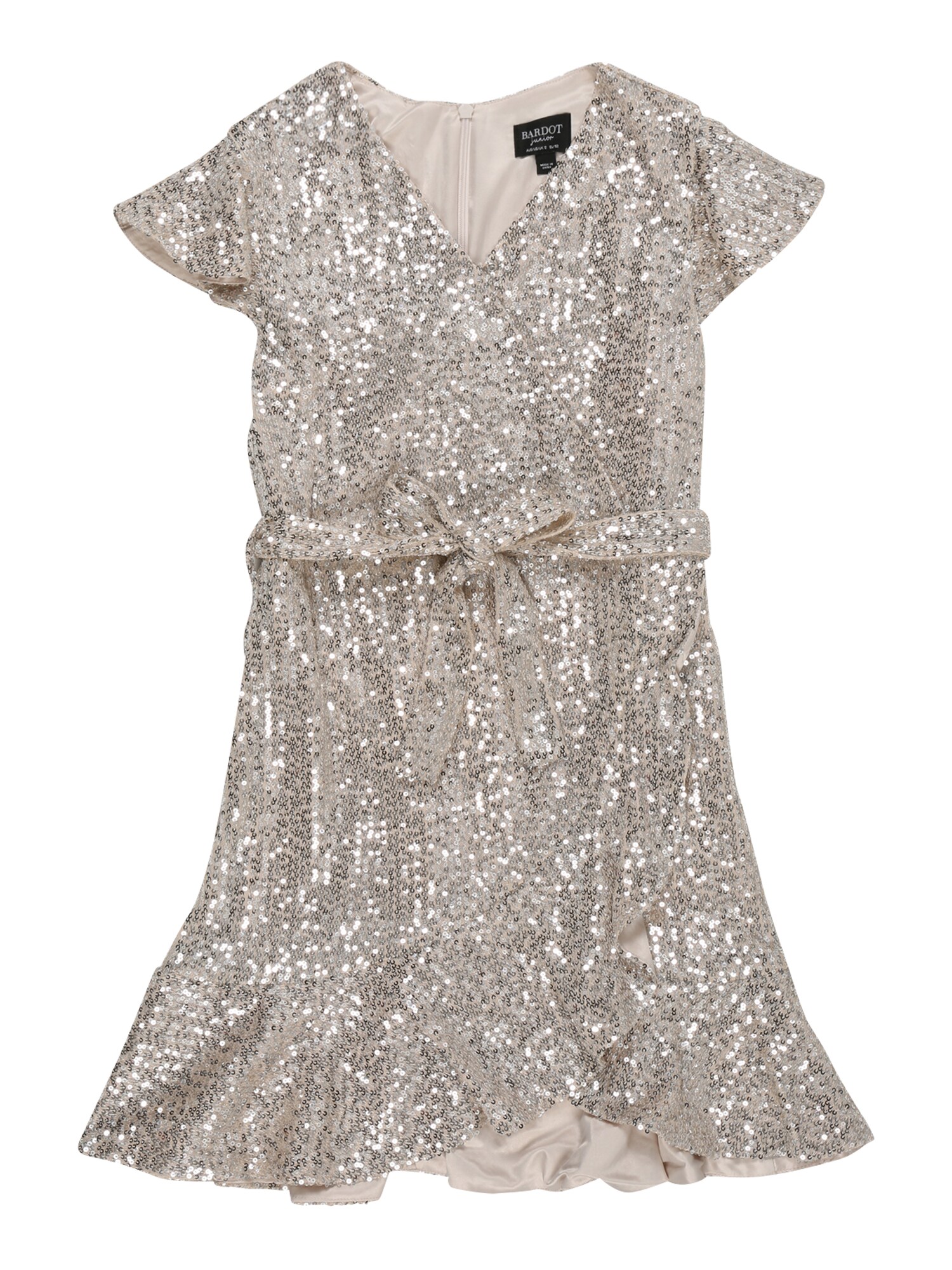 Bardot Junior Suknelė 'SEQUIN'  sidabrinė / smėlio