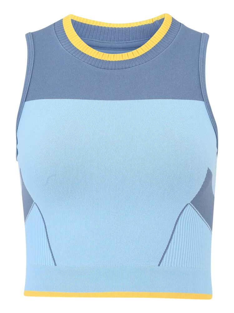 Hummel Sporttop Damen Größe XS/S rauchblau / hellblau / gelb
