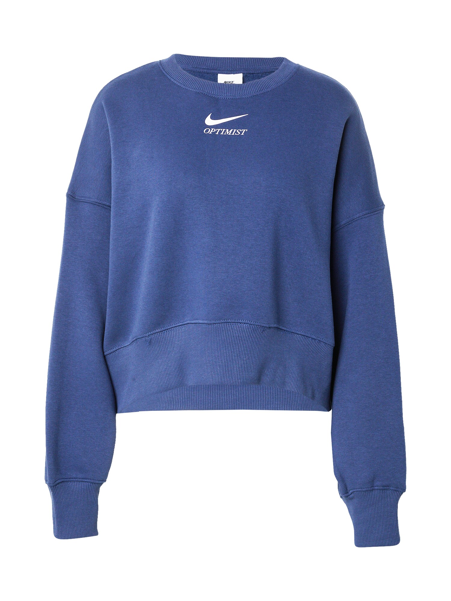 Nike Sportswear Bluză de molton PHNX FLC  bleumarin / alb