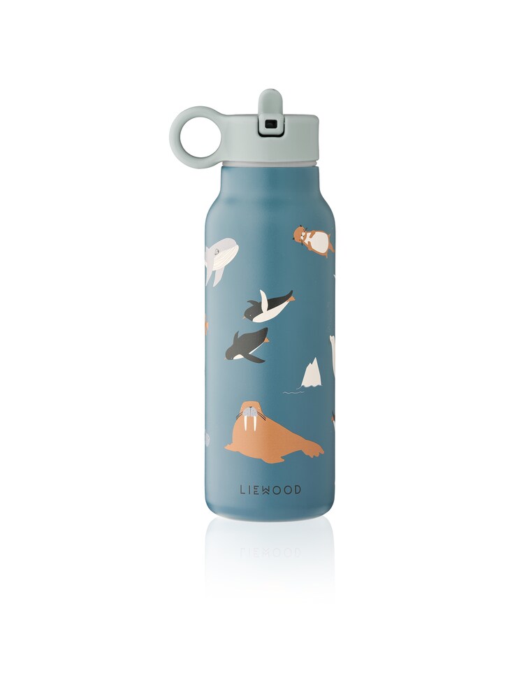 Liewood Trinkflasche 'Falk' Herren Größe One Size taubenblau / orange / schwarz / weiß