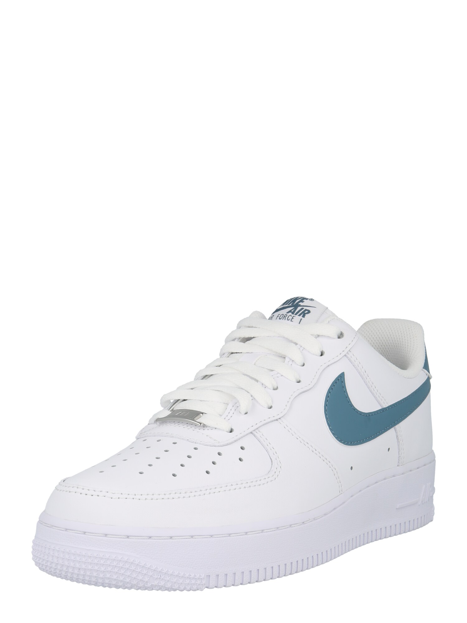 Nike Sportswear Nízke tenisky 'Air Force 1 '07' petrolejová / biela