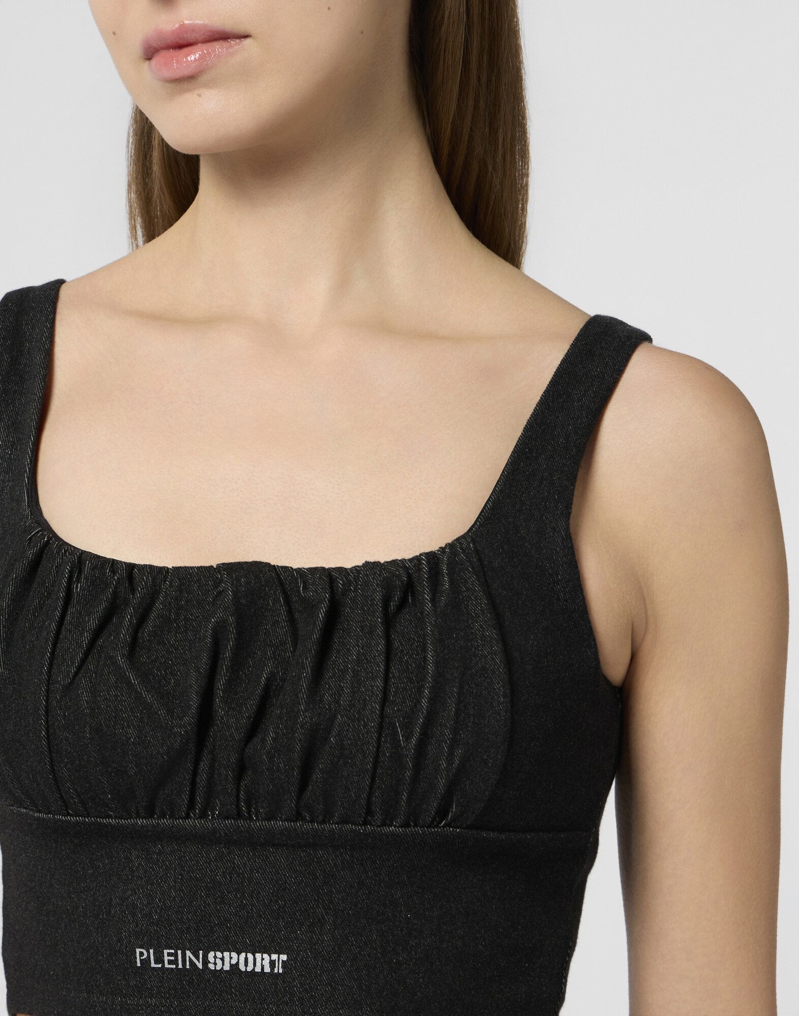 Plein Sport Top deportivo  negro / blanco – imagen 8