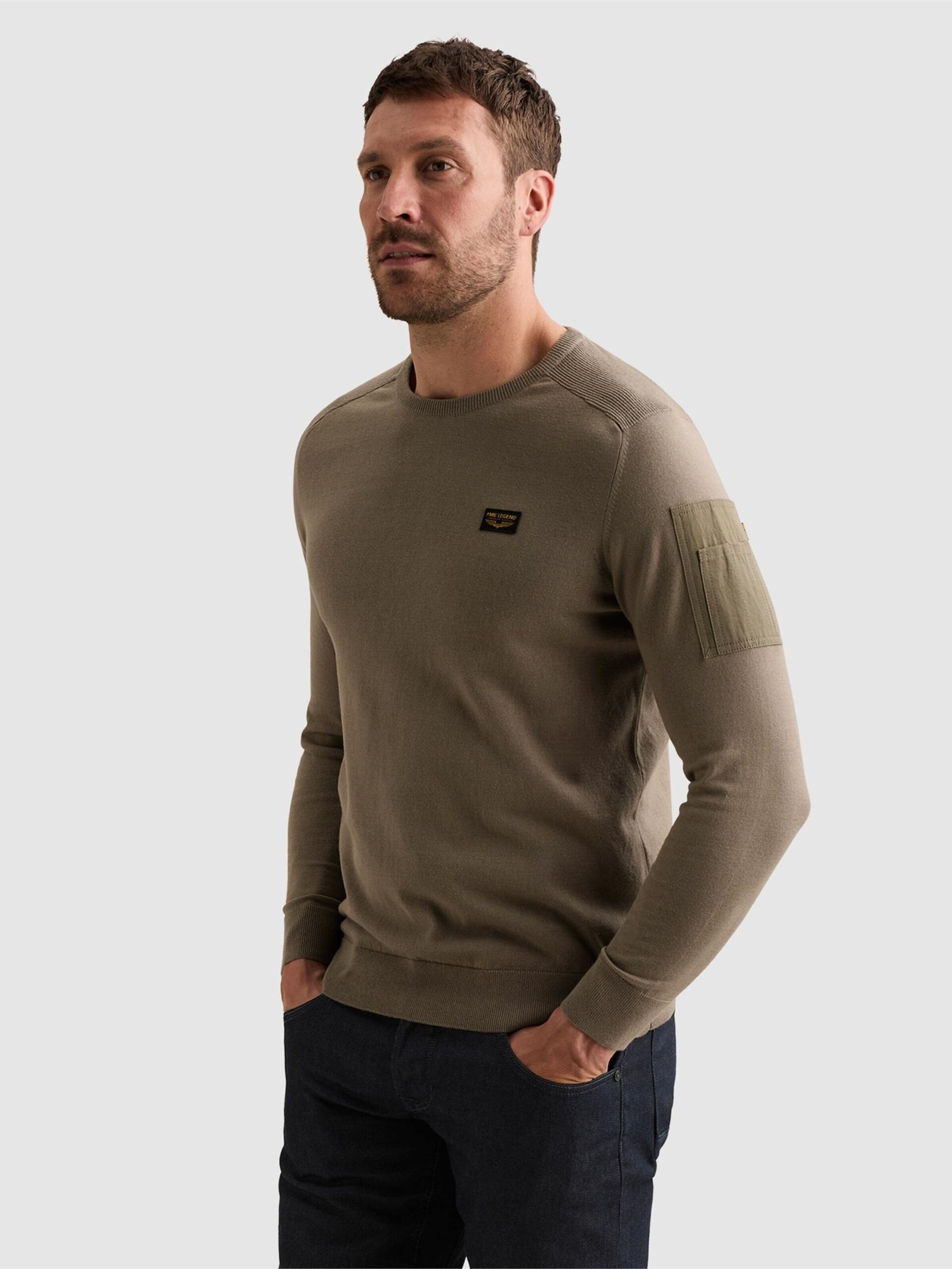 PME Legend Tröja 'American Classic pullover with flight pocket' herr