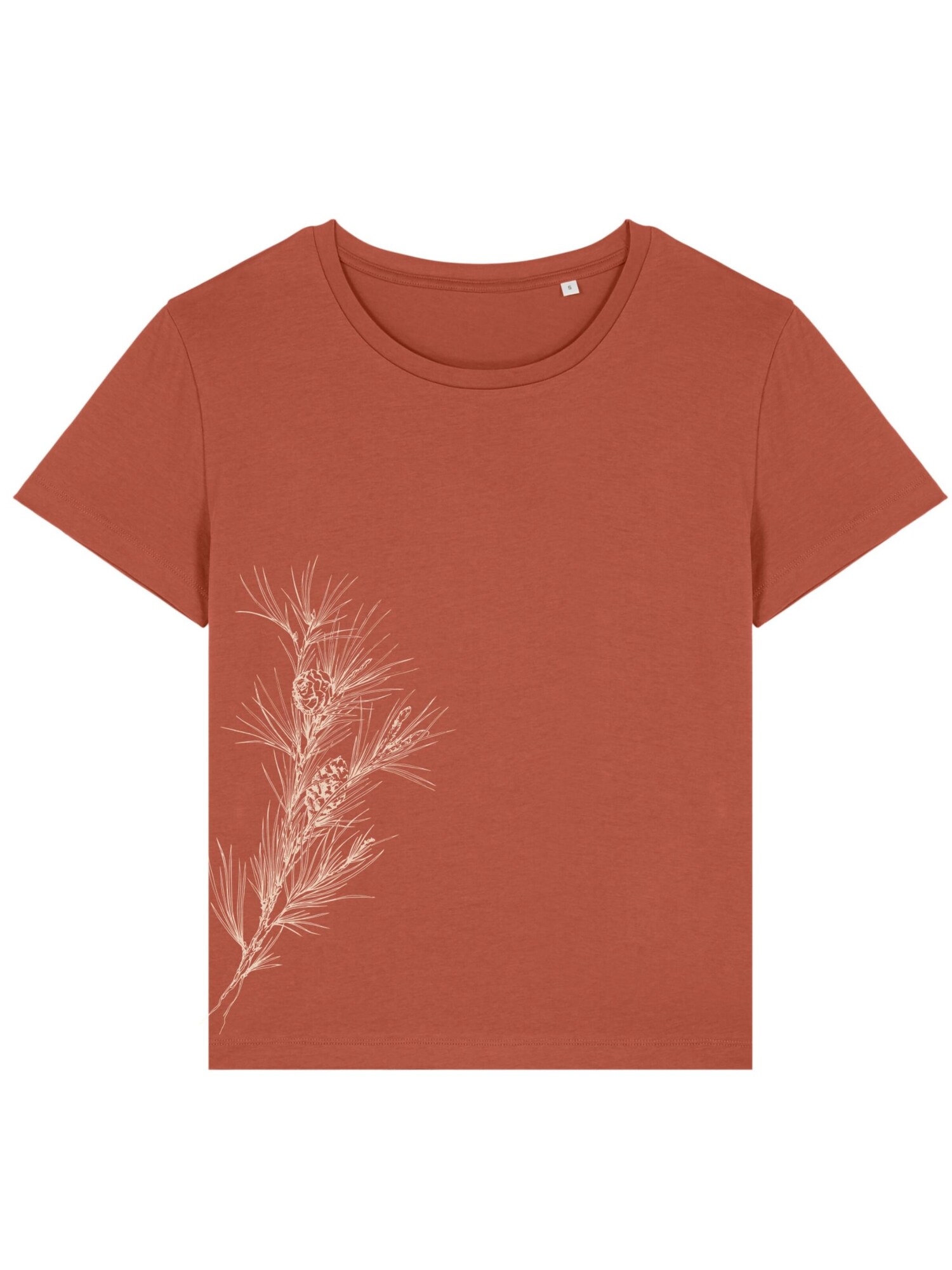 Life-Tree Široka majica 'Oversized shirt 'Pine Branch'' smeđa