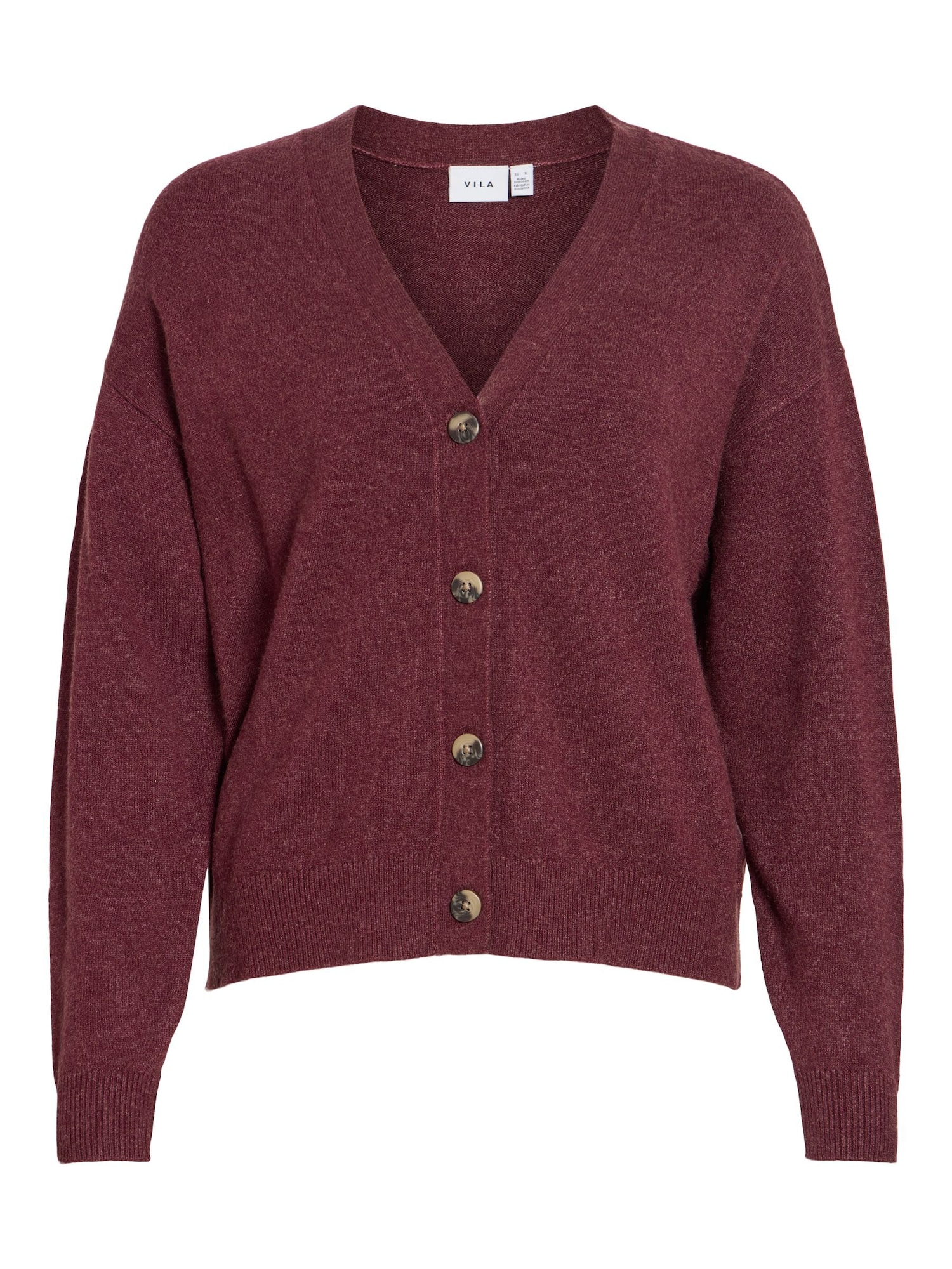 Vila Gebreid Vest 'VIRil' Bordeaux thumbnail