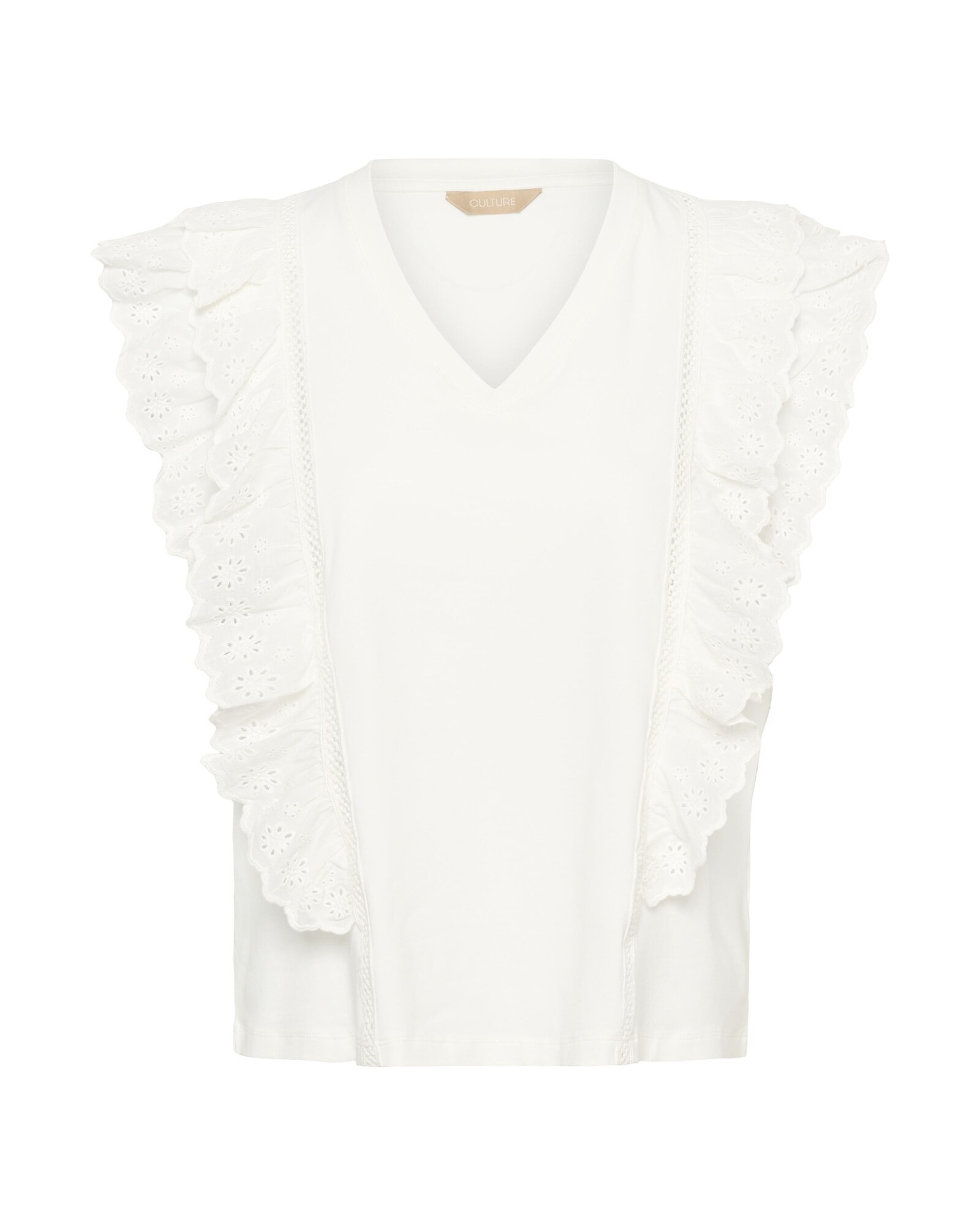 CULTURE Camiseta 'CUMaisy Gith'  blanco