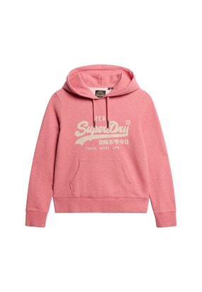 Superdry Sweatshirt Beige / Pastelroze / Bloedrood