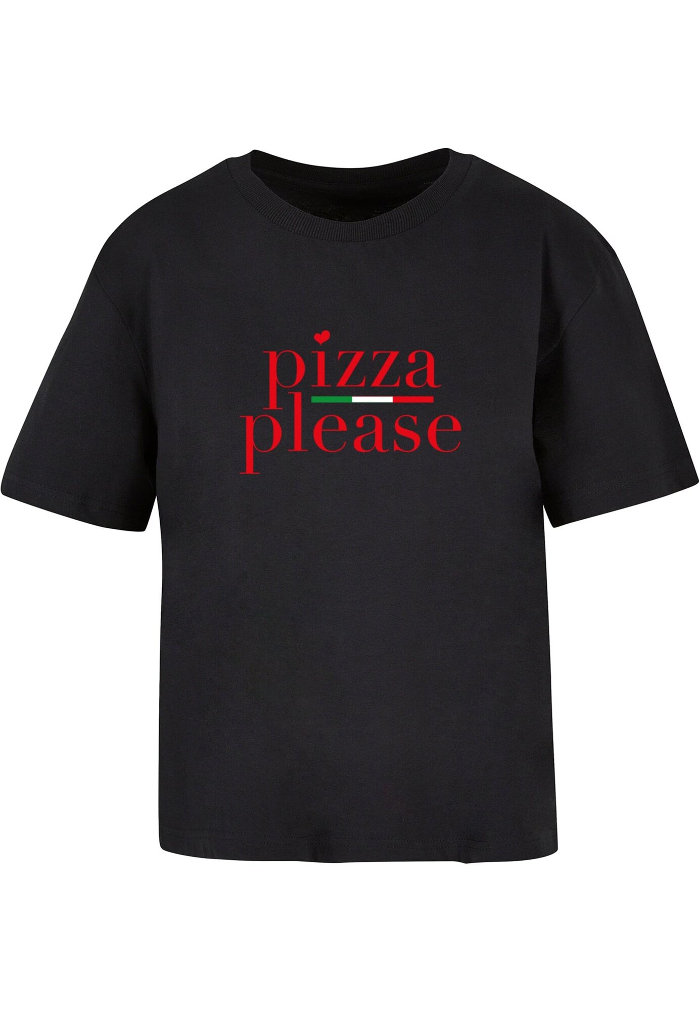 Miss Tee Póló 'Pizza Please'  zöld / piros / fekete / fehér akciós termékkép 1