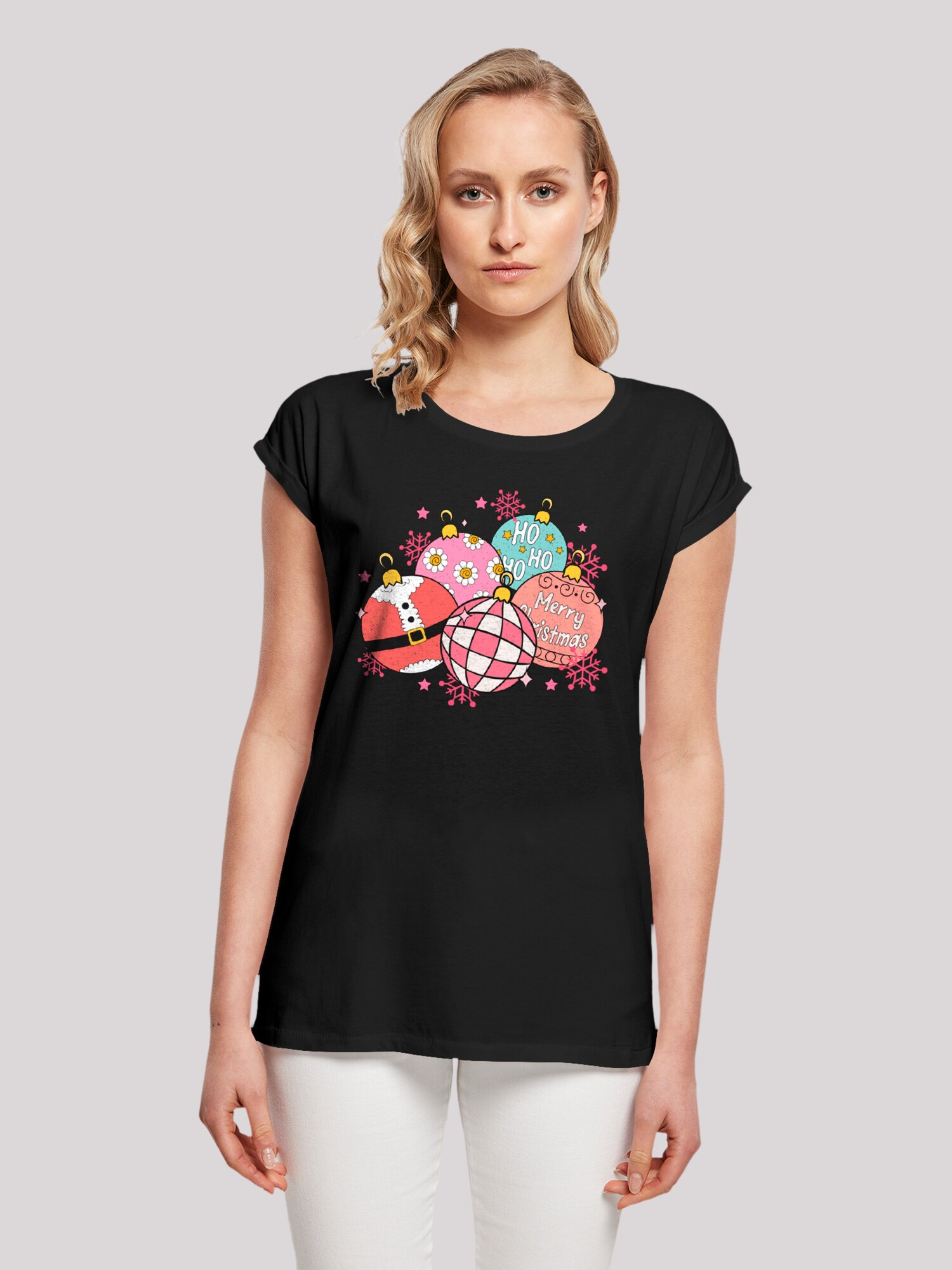 Thumbnail - F4NT4STIC Shirt Pink Cute Christmas Tree Balls