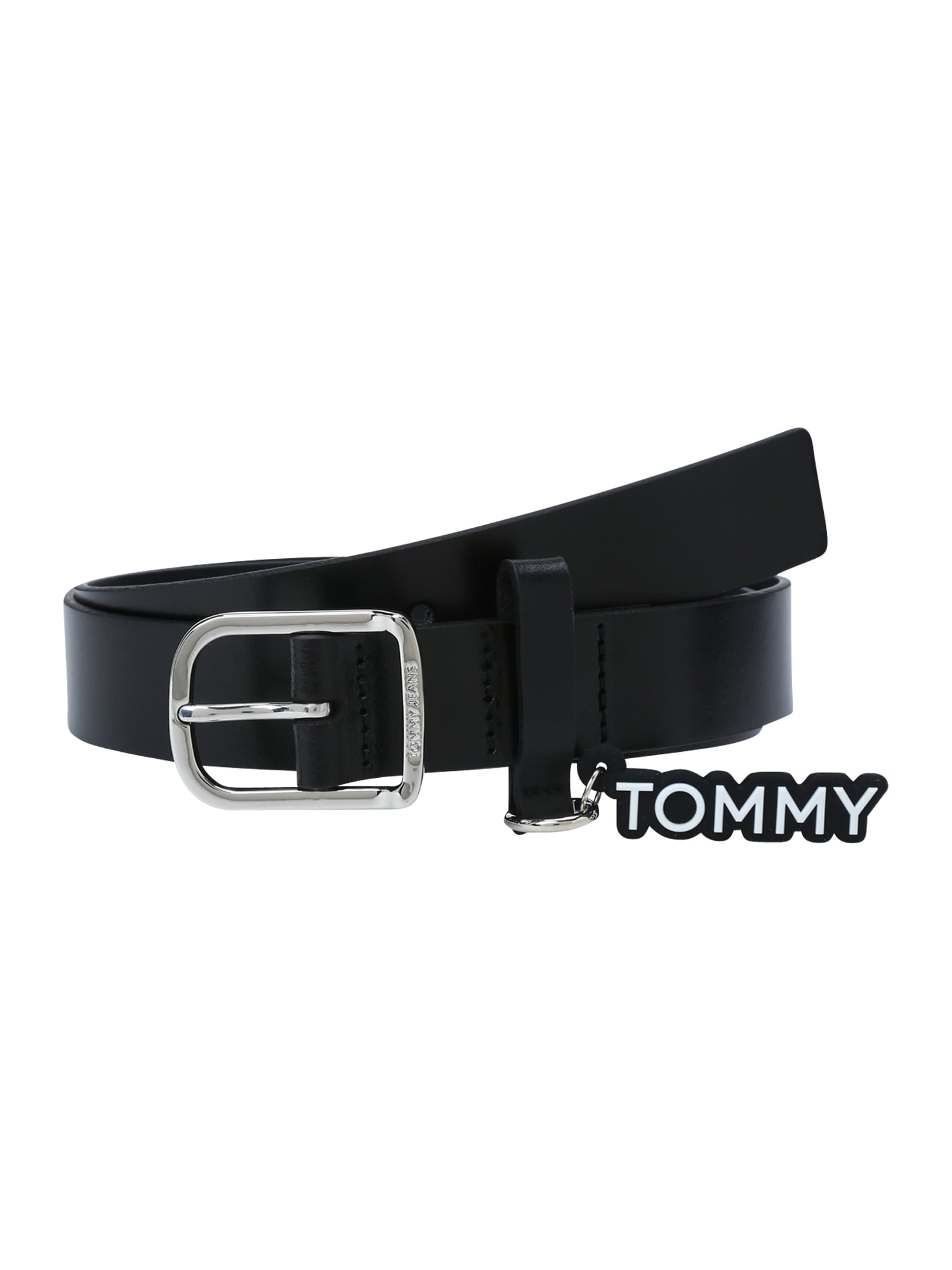 Tommy Jeans Remen  crna / prljavo bijela