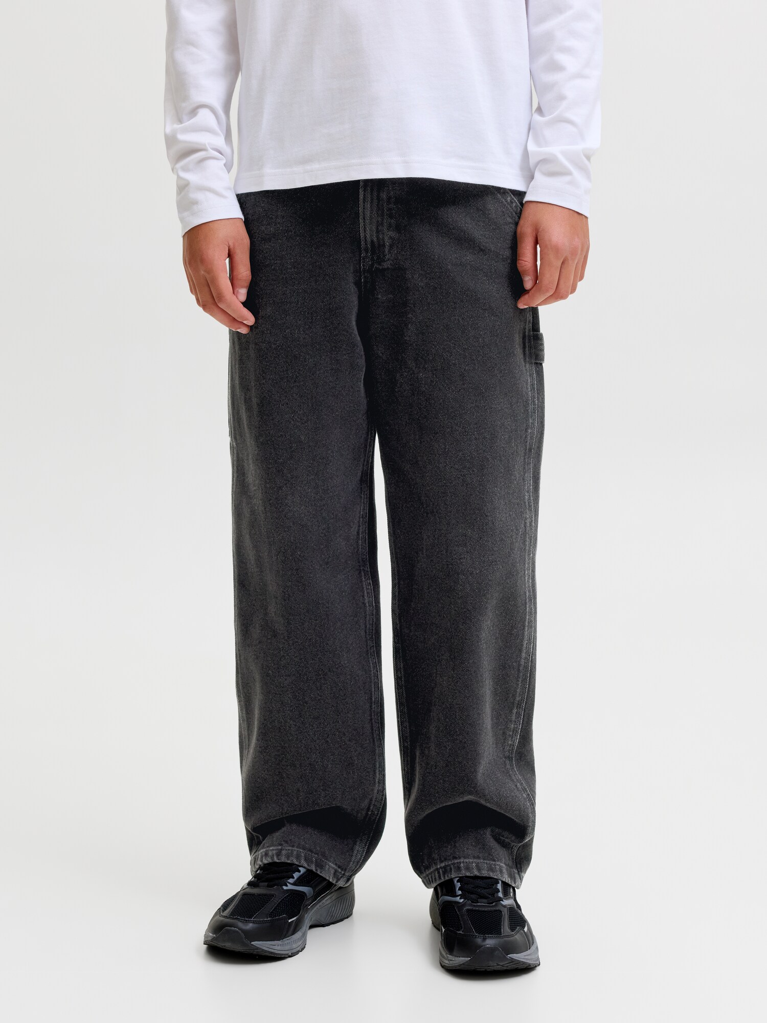 Jack & Jones Junior Džínsy 'JJIALEX'  čierna