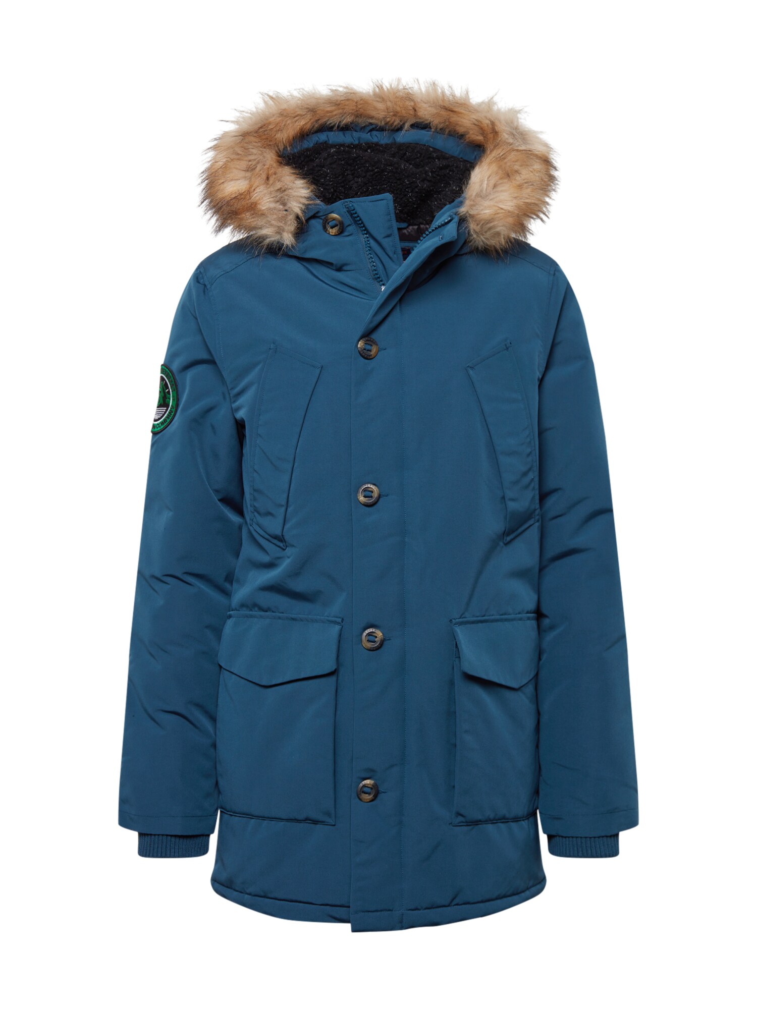 Superdry Ilga žieminė striukė 'Everest'  tamsiai mėlyna