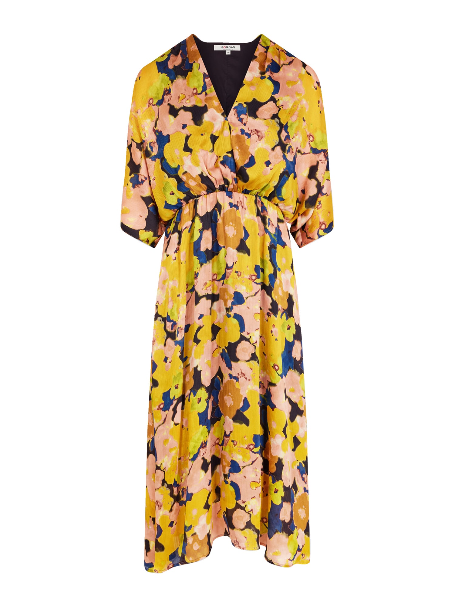 Morgan Rochie  albastru / galben curry / roz / negru