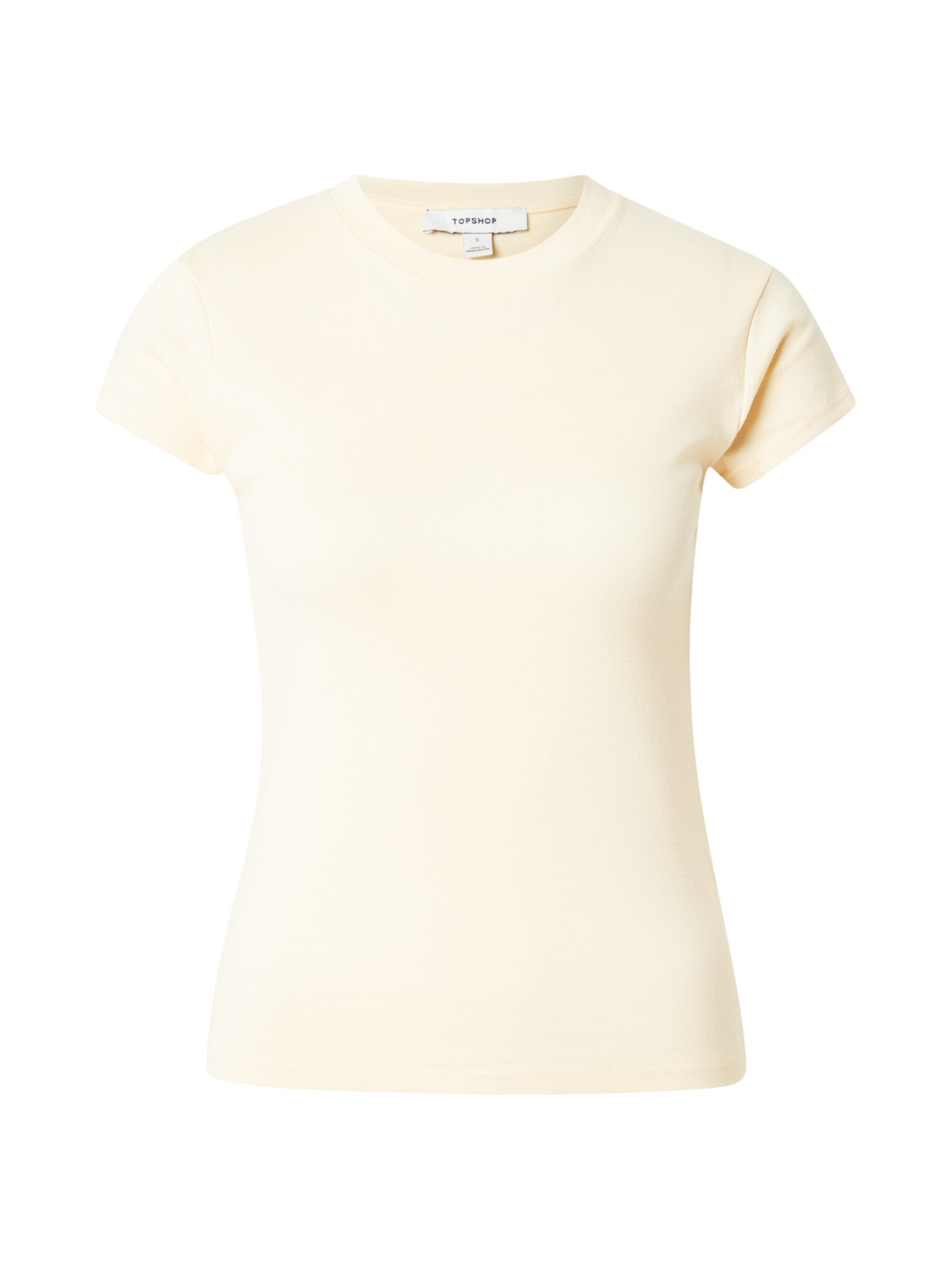 TOPSHOP Tricou EVERYDAY  galben deschis