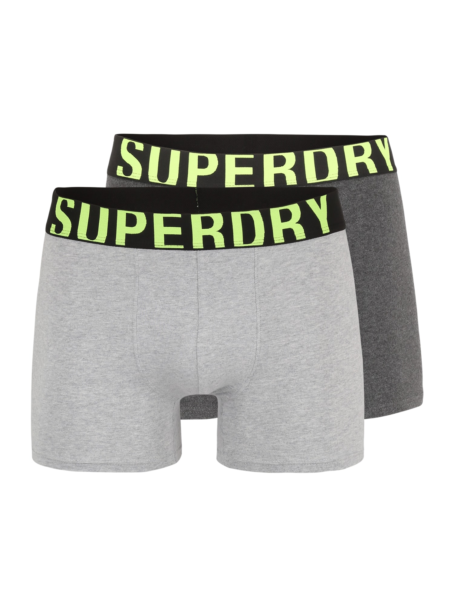 Superdry Boxer trumpikės šviesiai pilka / tamsiai pilka / kivių spalva